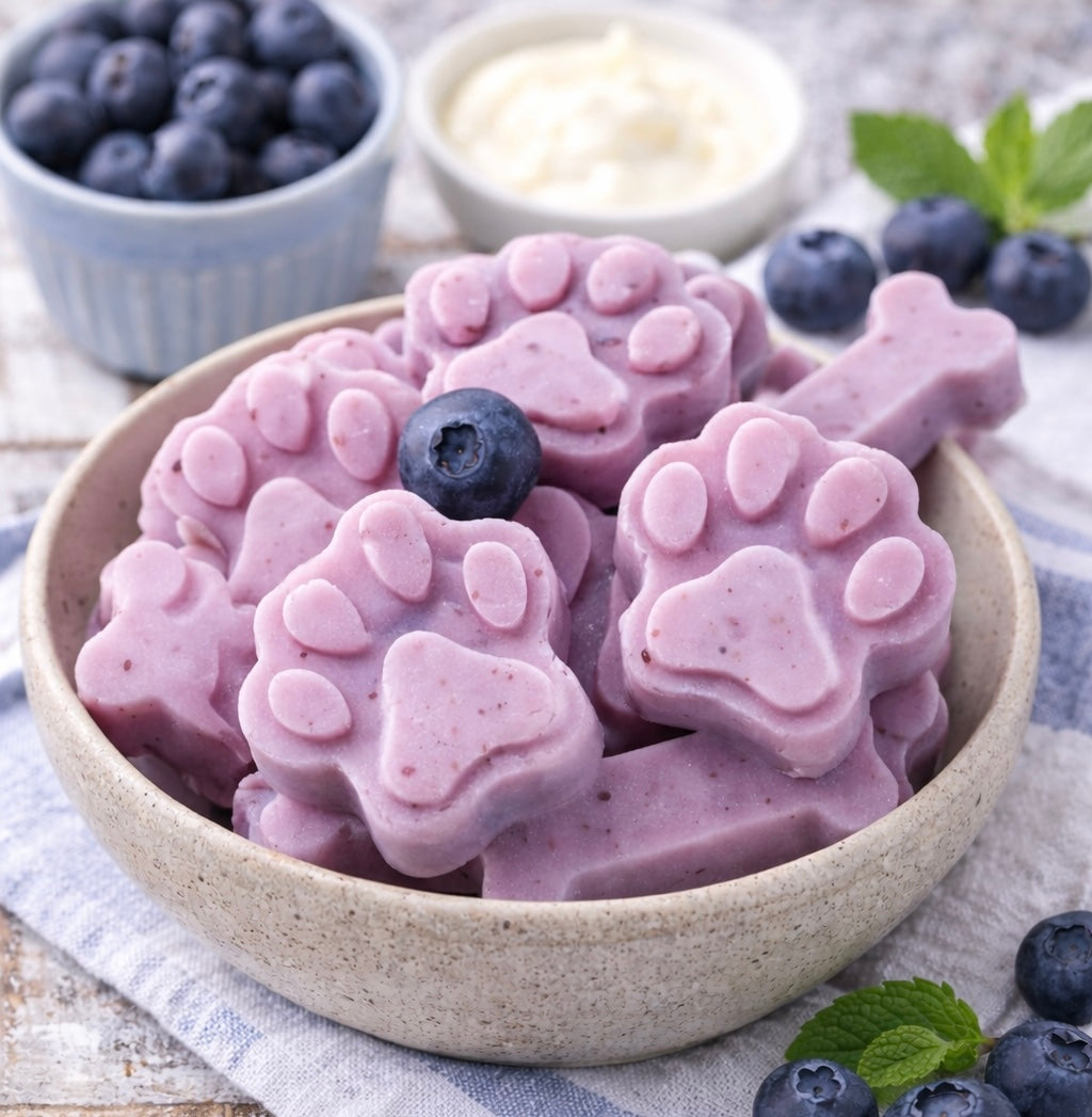 Blueberry Yogurt Pup Pops